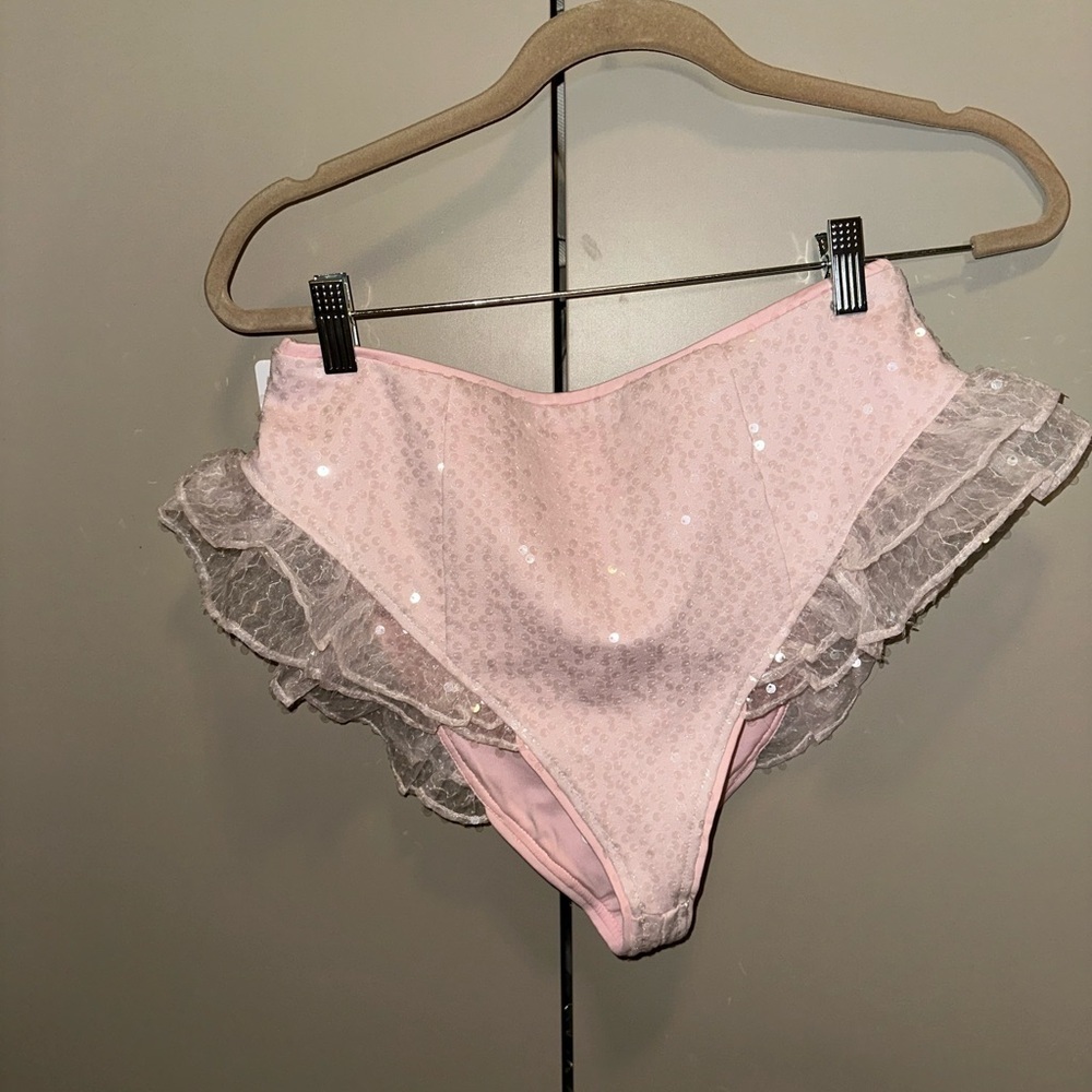 NWT Selkie Pink Sparkling Liasons Mini Corset Dress Dress & shorts Size XL - Picture 10 of 13